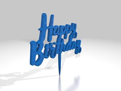 Happy Birthday Cake Topper