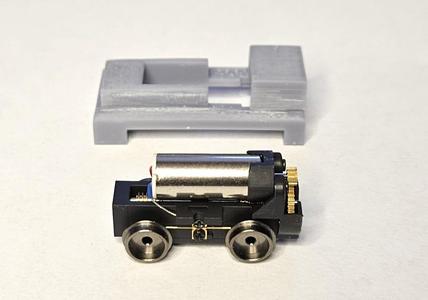 Chassis adapter block for Sn2 Brookville locomotive
