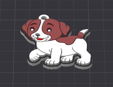 cute dog keychain /necklace charm(free commercial)