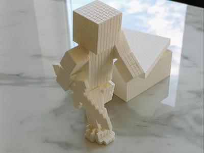 Minecraft Articulated Model with Hidden Joints