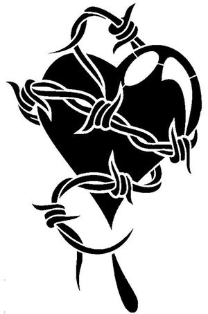 Heart stencil