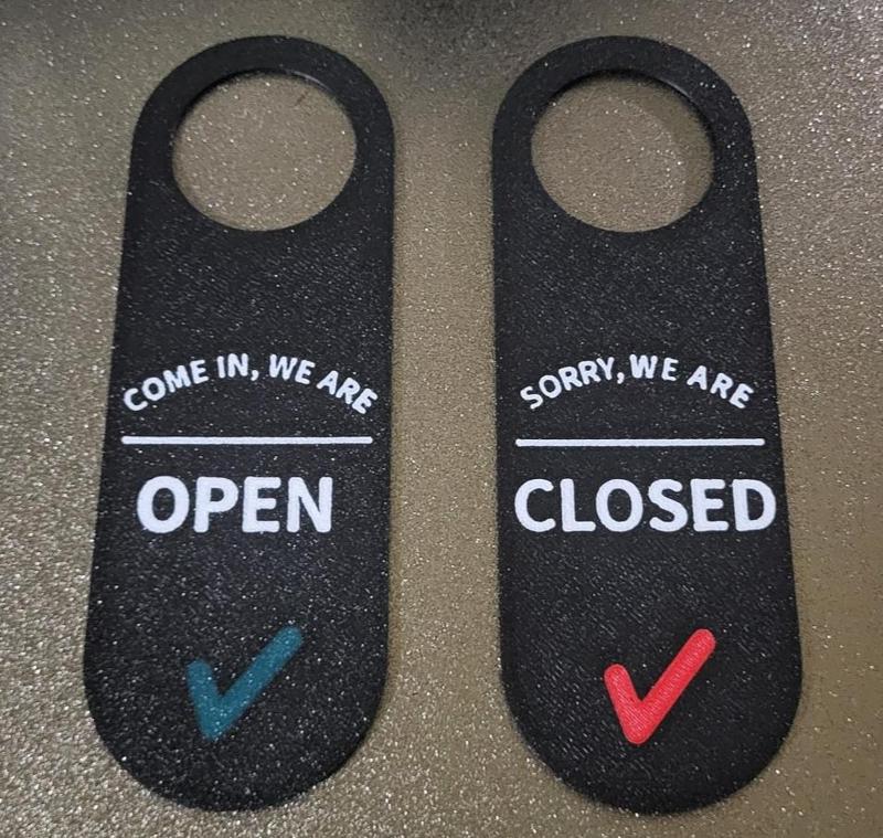 Door Sign Open/Closed