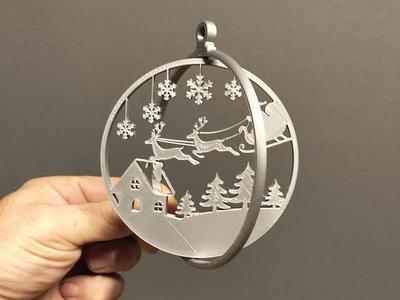 santaclaus is coming ornament