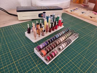 bobbin and spool of thread stand 