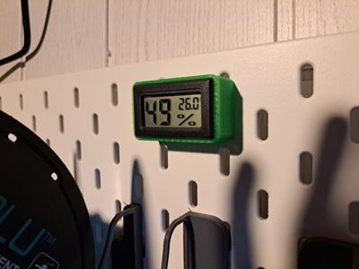 Humidity+Temperatur merter hanger for ikea Skadis