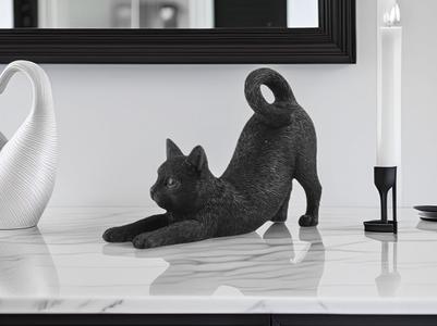 Cat streching Sculpture