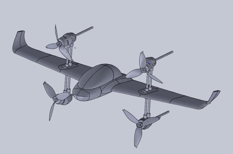 Ardupilot Tailsitter VTOL four motors