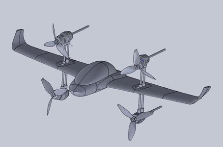 Ardupilot Tailsitter VTOL four motors