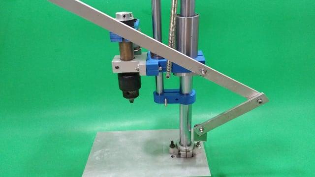 DIY Drill Press Machine Homemade Bench Stand Drilling Wood CNC Tools