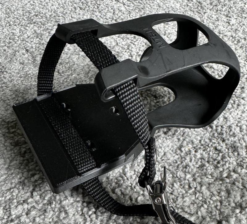 Look Keo To Flat Pedal With Cage and Straps