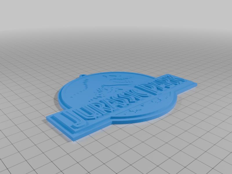 Jurassic Park Logo Ornament