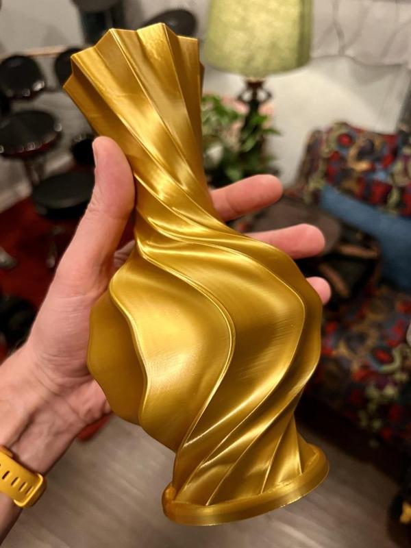 Spiral Ridged Bud Vase