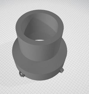 Adaptador de extractor de cocina (110mm) a caño de salida (90mm) / Kitchen extractor adapter (110mm) to outlet pipe (90mm)