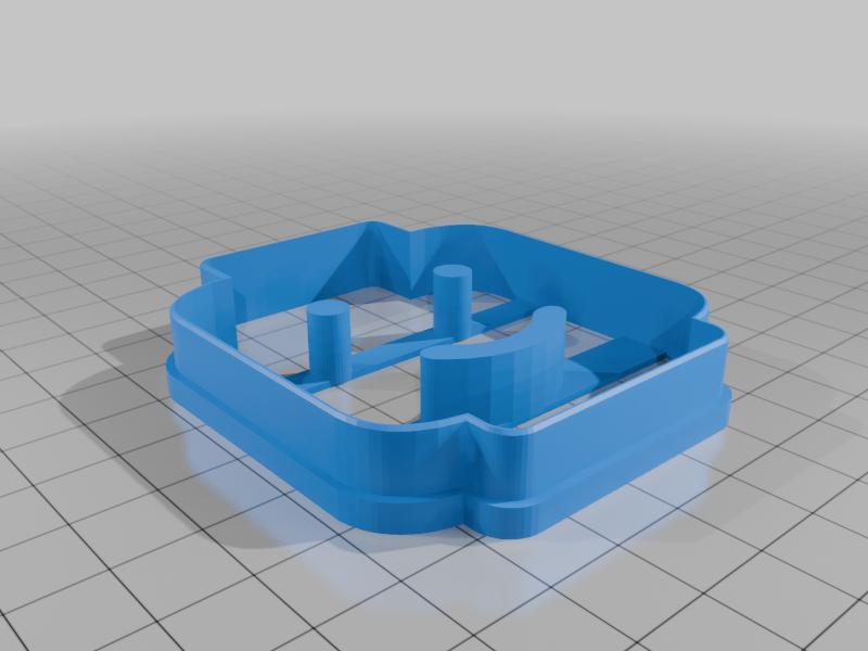 Lego head cookie cutter