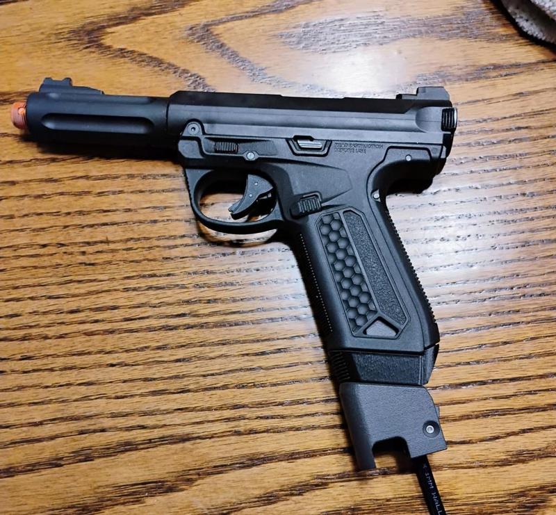 Grip extension for TAPP Glock/AAP-01 shotshell adapter.