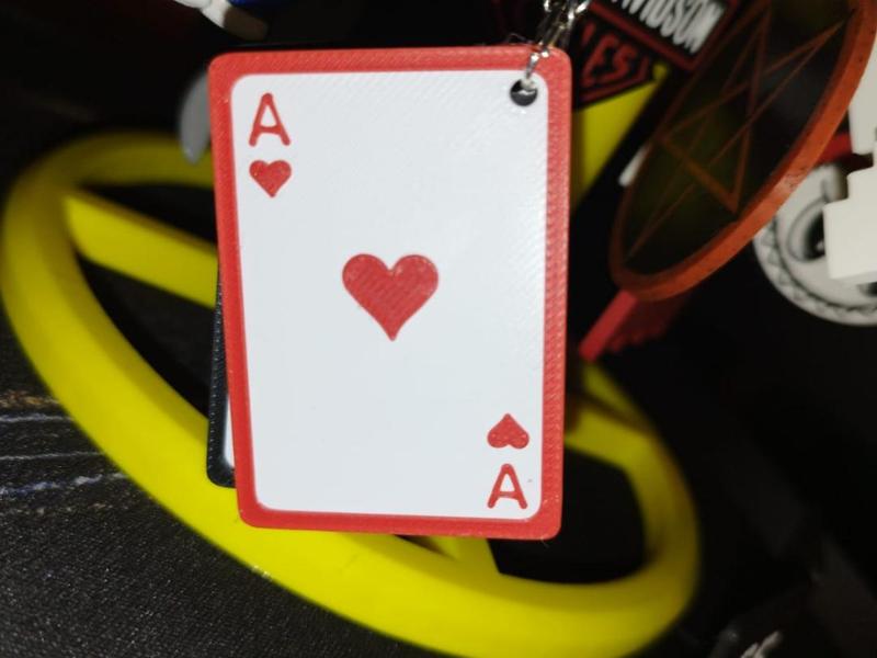 Heart Ace Keychain