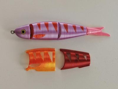 4-PIECE-SWIMBAIT FISHING LURE STENCILS