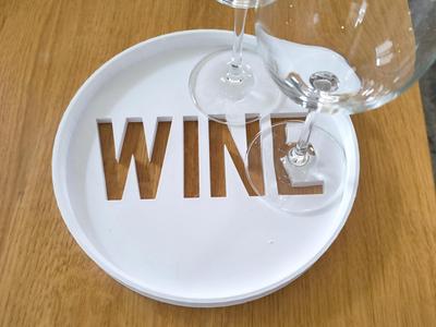 WINE – Stylish Engraved Serving Tray