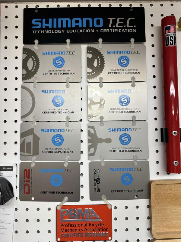 Replacement clips for Shimano S-TEC certification plaques