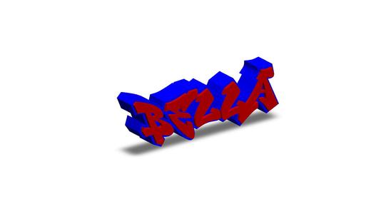 Bella Personalized Graffiti Name Tag