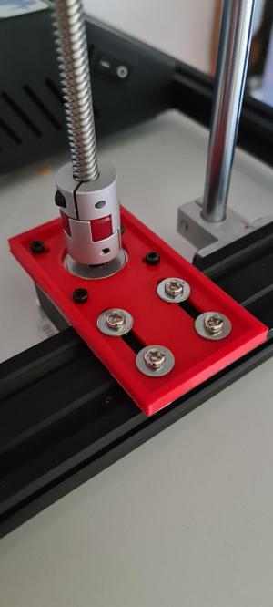 Z-Axis stepper motor mount plate for 2020 frame