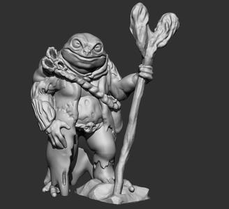 Toad Swamp Druid / 32mm / DnD