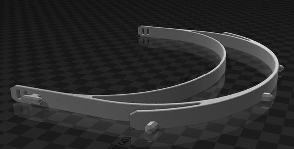 Small - No hex-holes - Prusa face-shield