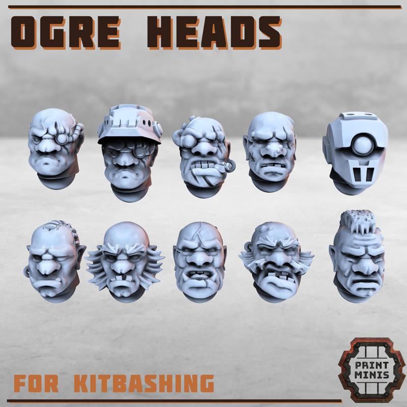 Ogre Heads for kitbashing