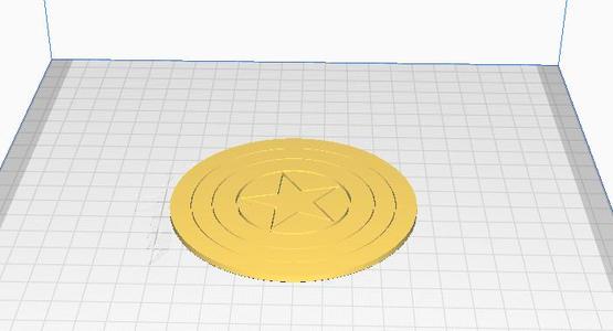 captain america shield coaster