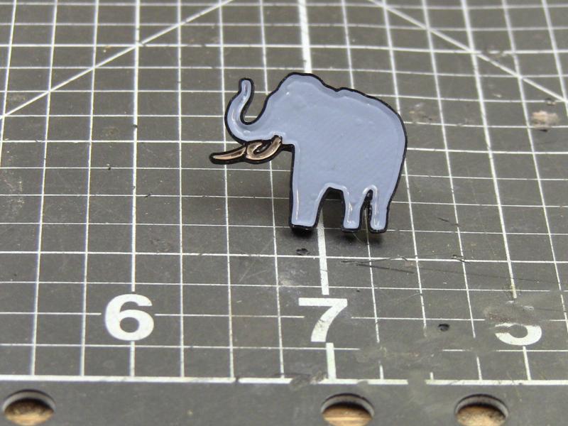 Elephant Enamel pin