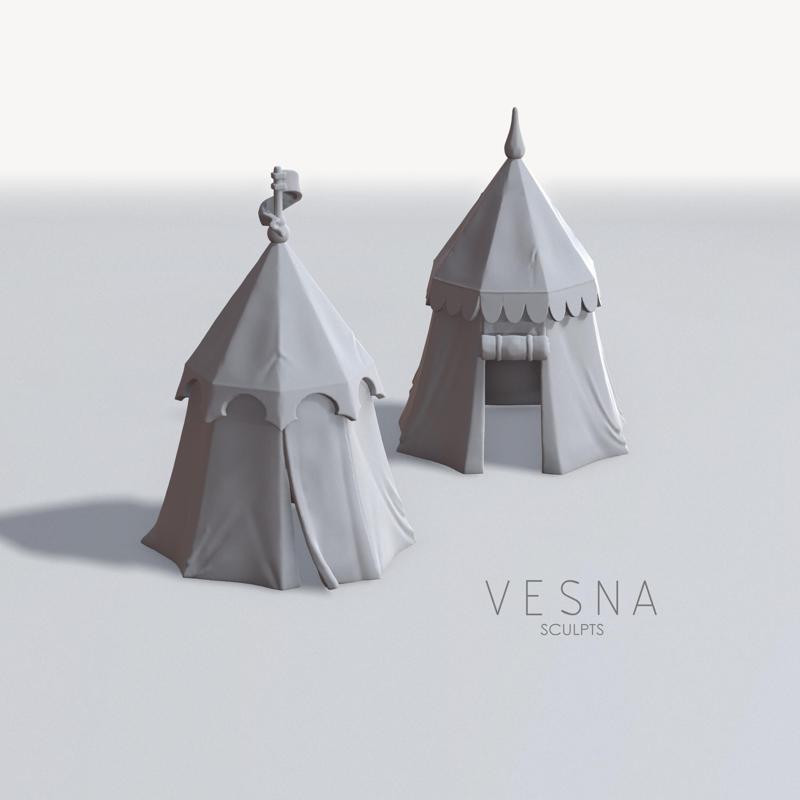 MEDIEVAL CAMP - EIGHT-SPOKES TENTS