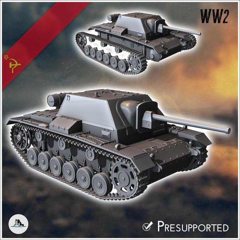 Su-76i 76mm SPG - Soviet army WW2 Second World East front Ostfront RPG Mini Hobby