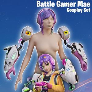 Battle Gamer Mae Cosplay Robotic Hands and Head Accessories Fortnite