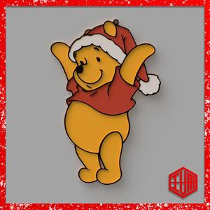 WINNIE THE POOH MULTICOLOR CHRISTMAS ORNAMENT #42 - CHRISTMAS TREE ORNAMENT