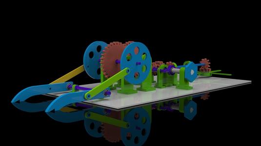 Crops planting and cutting machine