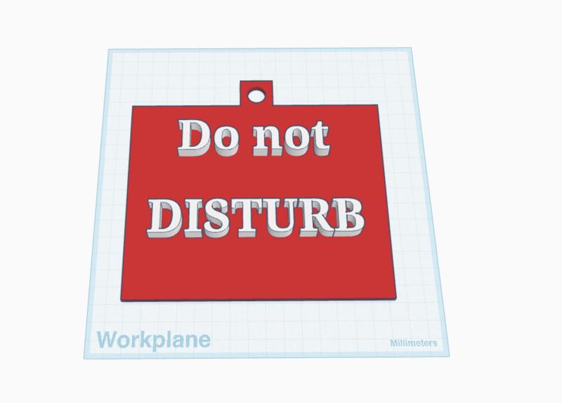 do not disturb
