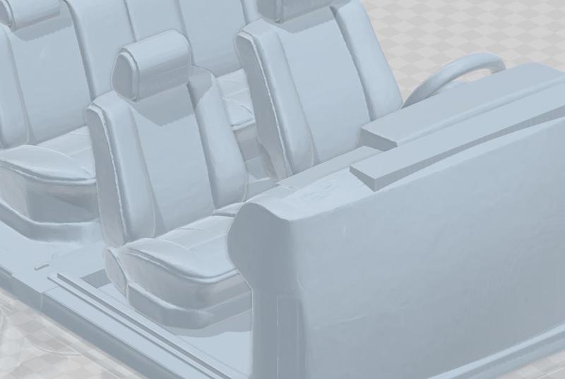 Detailed Interiors VW Golf GTI 1987 (1:64 Scale) - STL for 3D Printing - Realistic Customization