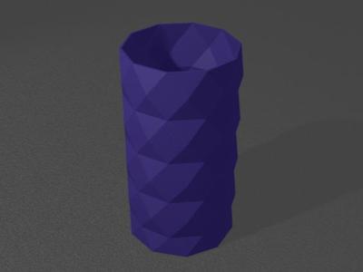 Low Poly Vase/Pencil holder, 2 sizes!