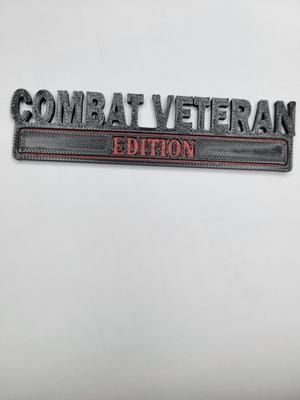 Combat Veteran Edition Car Emblems