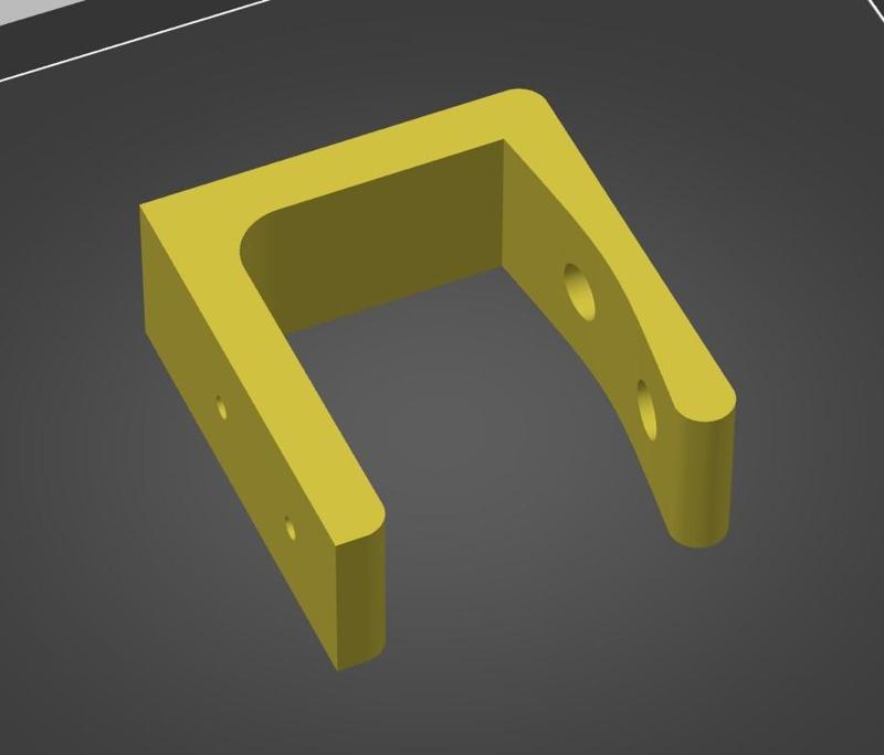under desk scew or glue headset holder