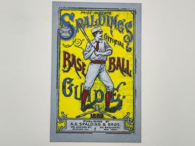 Vintage spalding baseball guide poster - hueforge