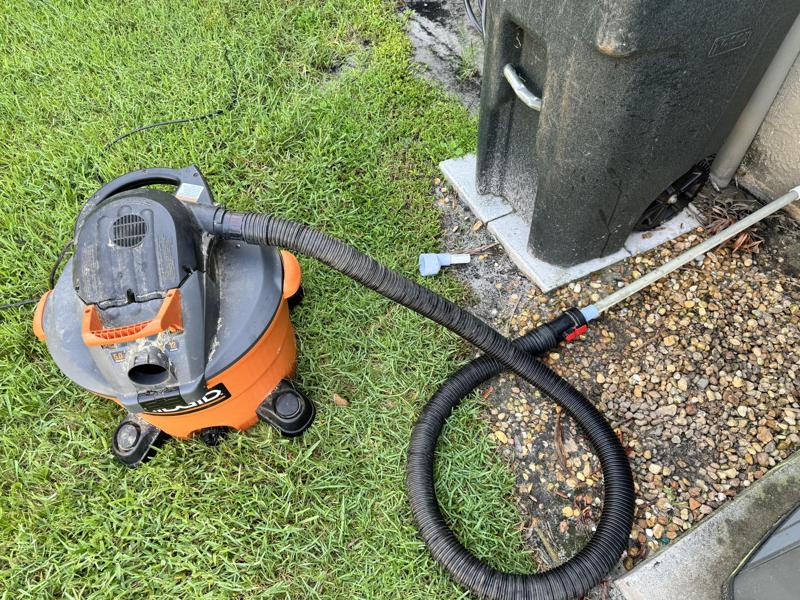 Air Conditioner Drain Line Vacuum Adapter (Rigid)