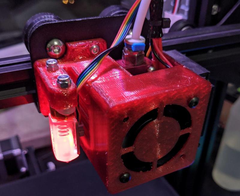 Ender 3 4020 fan shroud with BLTouch mount