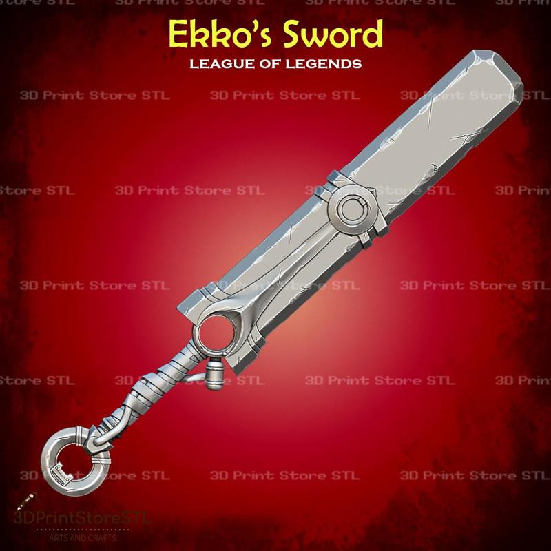 Ekko Sword LOL league of legends - Fan Art 3D print model