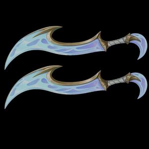 League Of Legends Faerie Court Katarina Weapons Cosplay