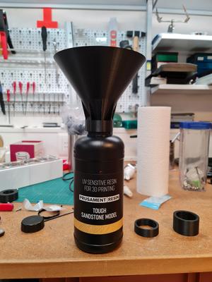 Screw on Prusament resin bottle funnel (for filters)