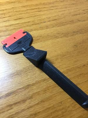 scraper for plastic blades