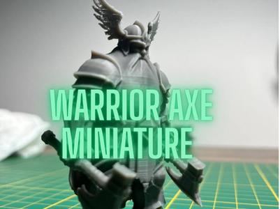 Warrior nordic axe miniature