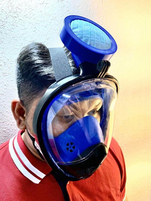 PPE FULL FACE SNORKEL MASK CONVERSION KIT COVID-19