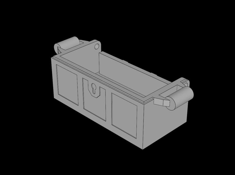 Lego Compatible (4738a.dat) Container Treasure Chest with Slots